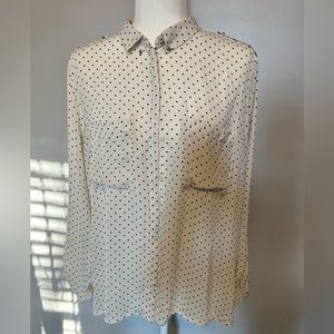 H&M Polka Dot Button Blouse